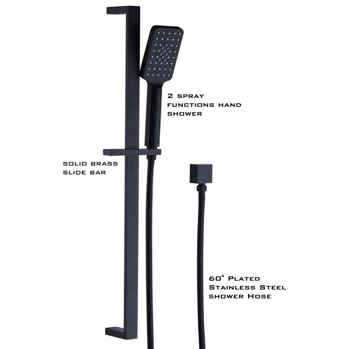 UCore Teca Massage Slide Bar Shower Head Wayfair